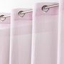 Voir la diapositive 3 : Paris Prix Rideau Voilage  Telma  140x240cm Rose