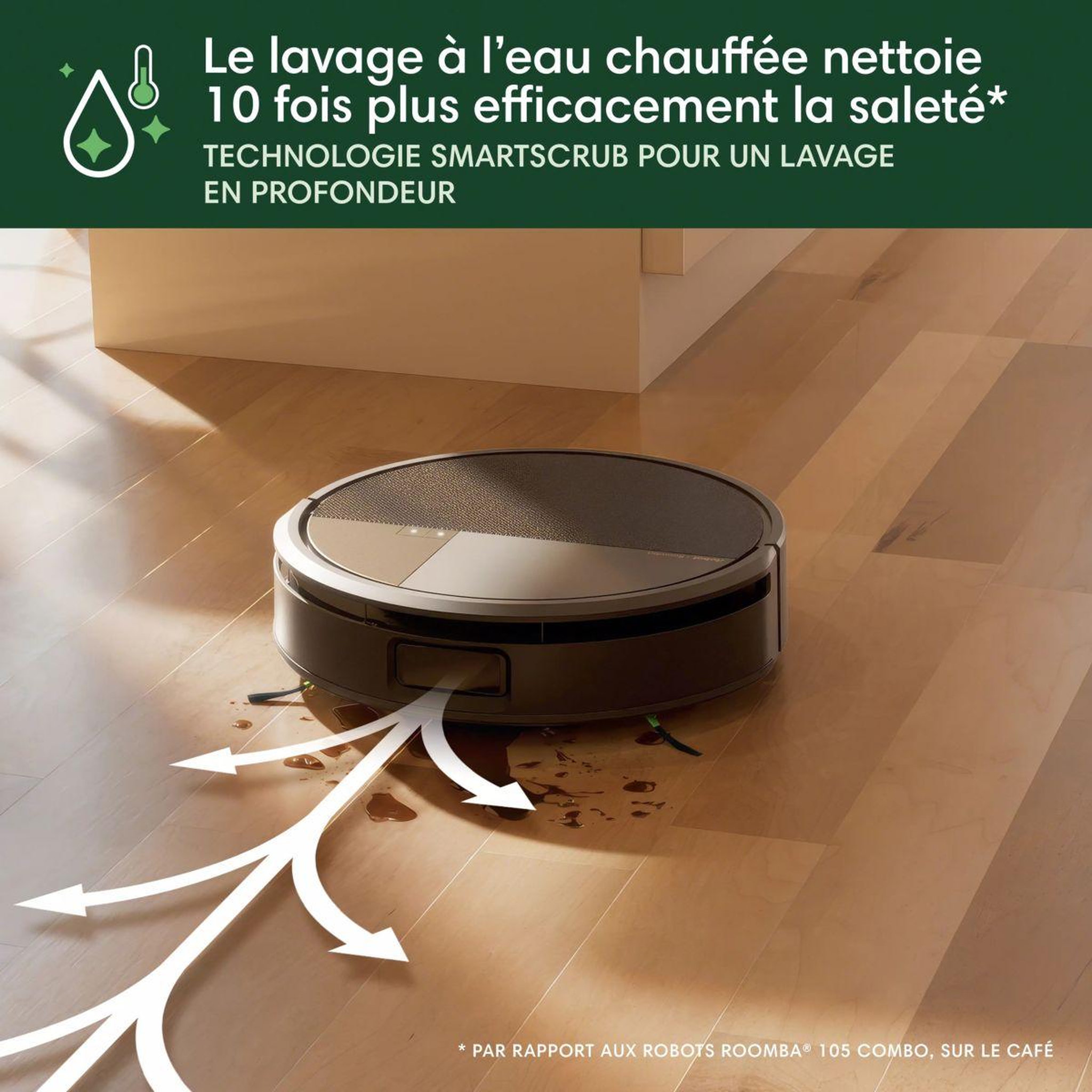 Voir la diapositive 5 : IROBOT Robot aspirateur laveur roomba combo max 705