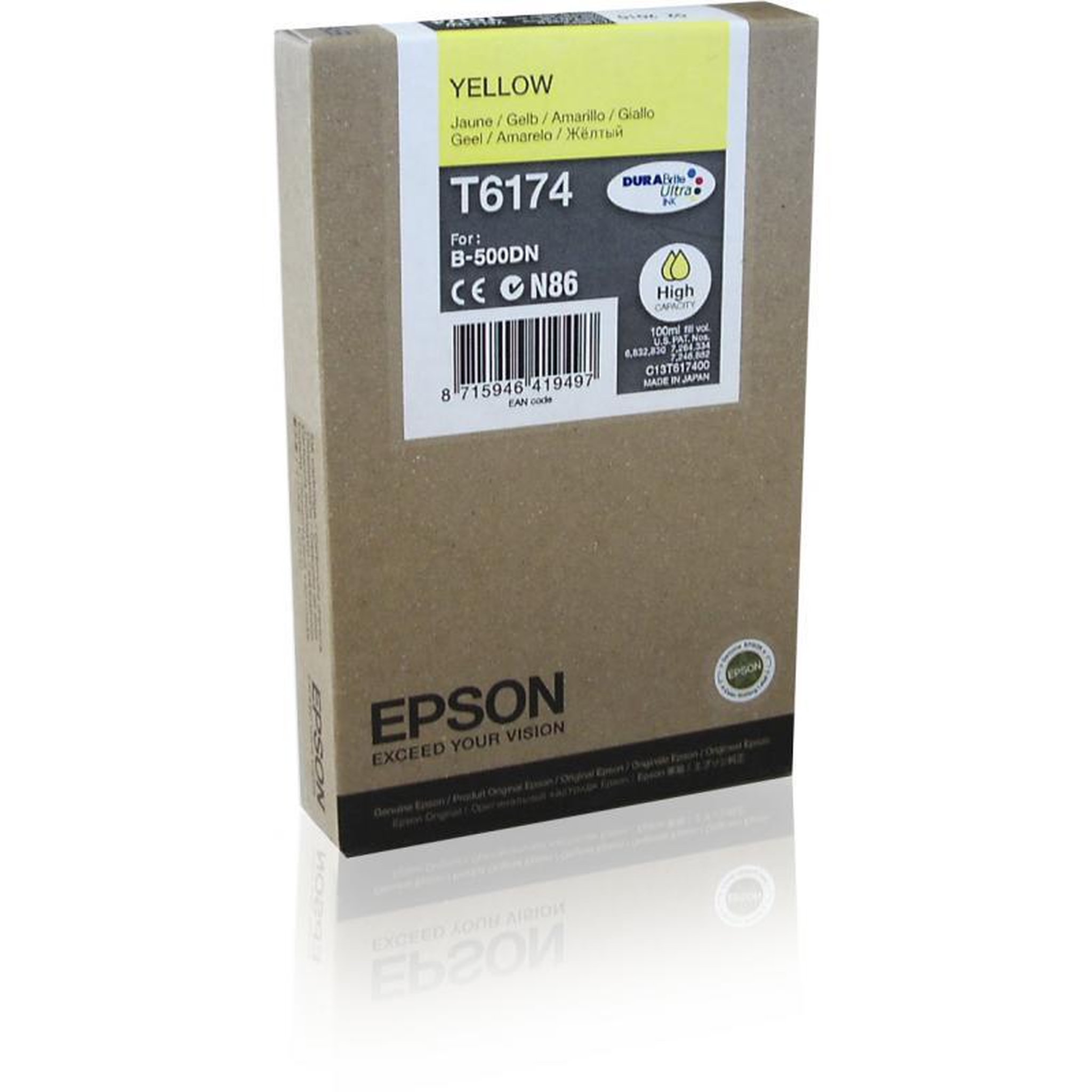 Voir la diapositive 2 : Epson Epson Ink Yellow Gelb XL (C13T617400)