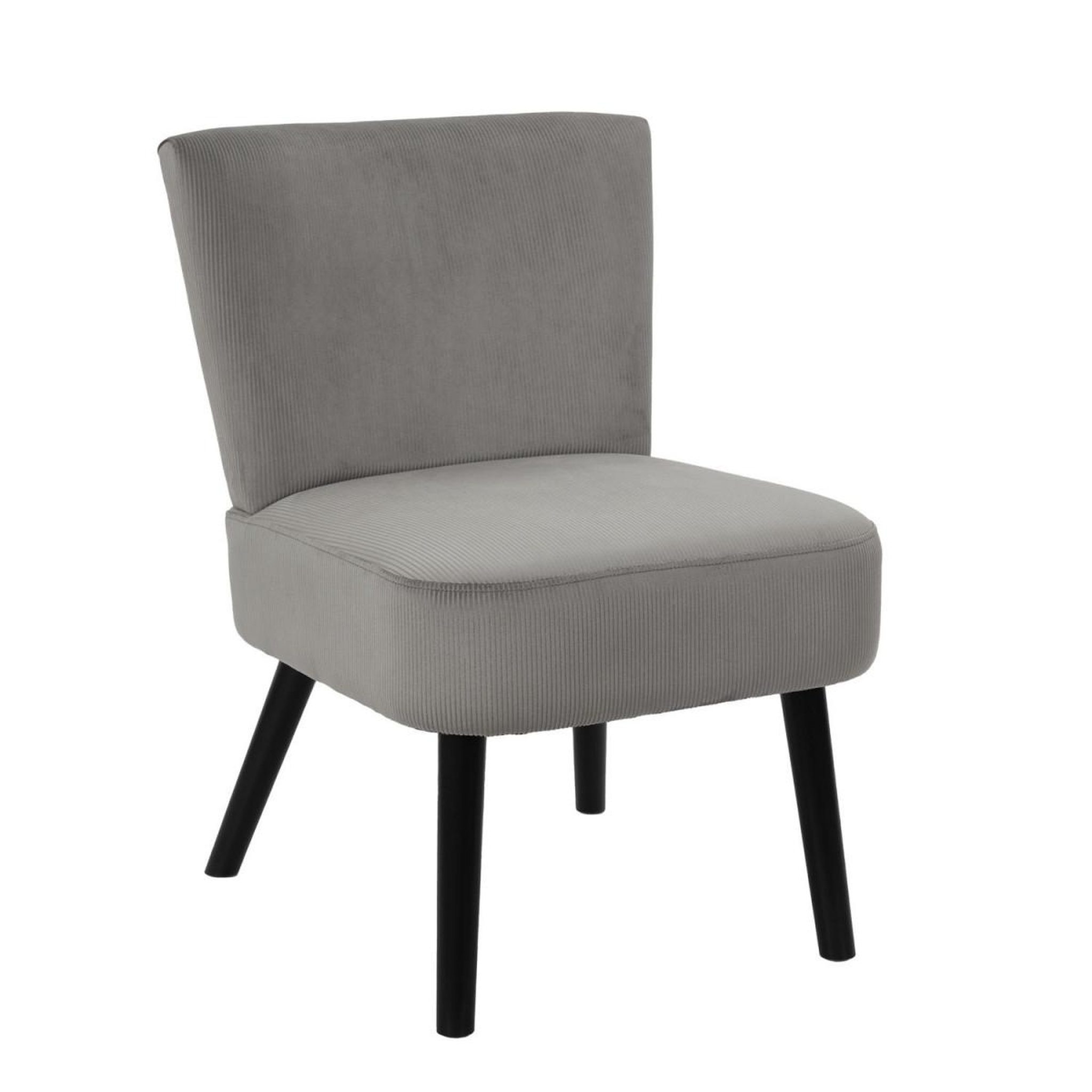 Voir la diapositive 3 : The Home Deco Factory Fauteuil crapaud  giulia  76cm gris