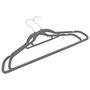 Voir la diapositive 4 : VIDAXL Cintres antiderapants 50 pcs Gris Velours