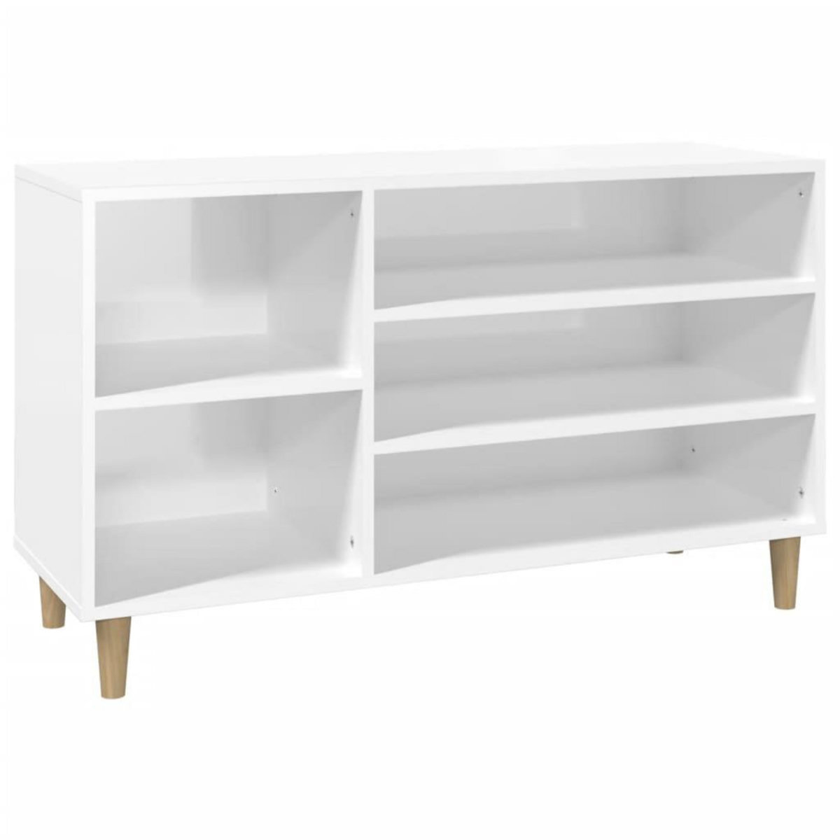 VIDAXL Armoire a chaussure Blanc brillant 102x36x60 cm Bois ingenierie