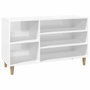 Voir la diapositive 2 : VIDAXL Armoire a chaussure Blanc brillant 102x36x60 cm Bois ingenierie