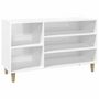 Voir la diapositive 2 : VIDAXL Armoire a chaussure Blanc brillant 102x36x60 cm Bois ingenierie