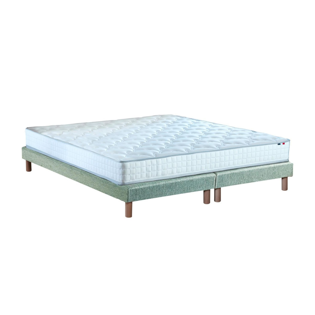 IDLITERIE Ensemble matelas à ressorts 5 zones ÉTOILE avec sommier - confort français