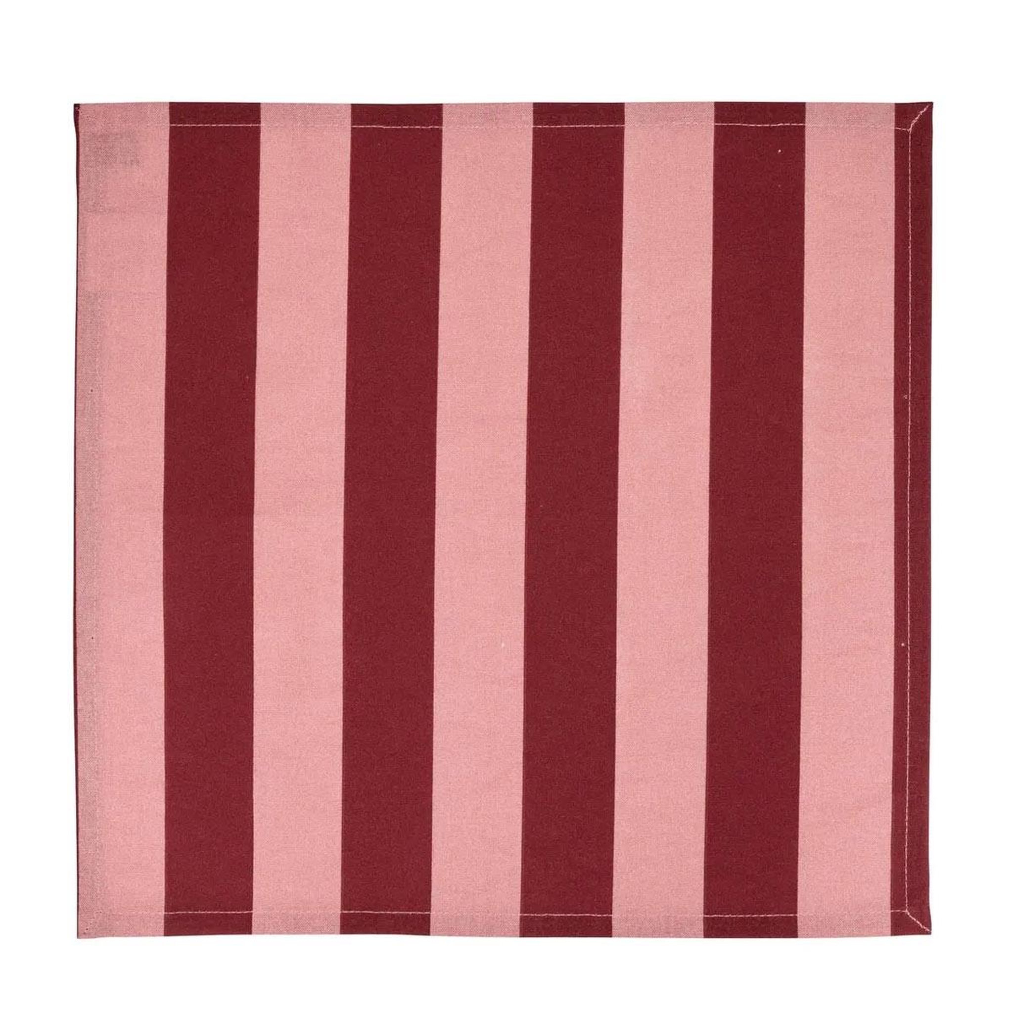Voir la diapositive 2 : ATMOSPHERA Lot de 4 serviettes de table  chéri  40x40cm rouge