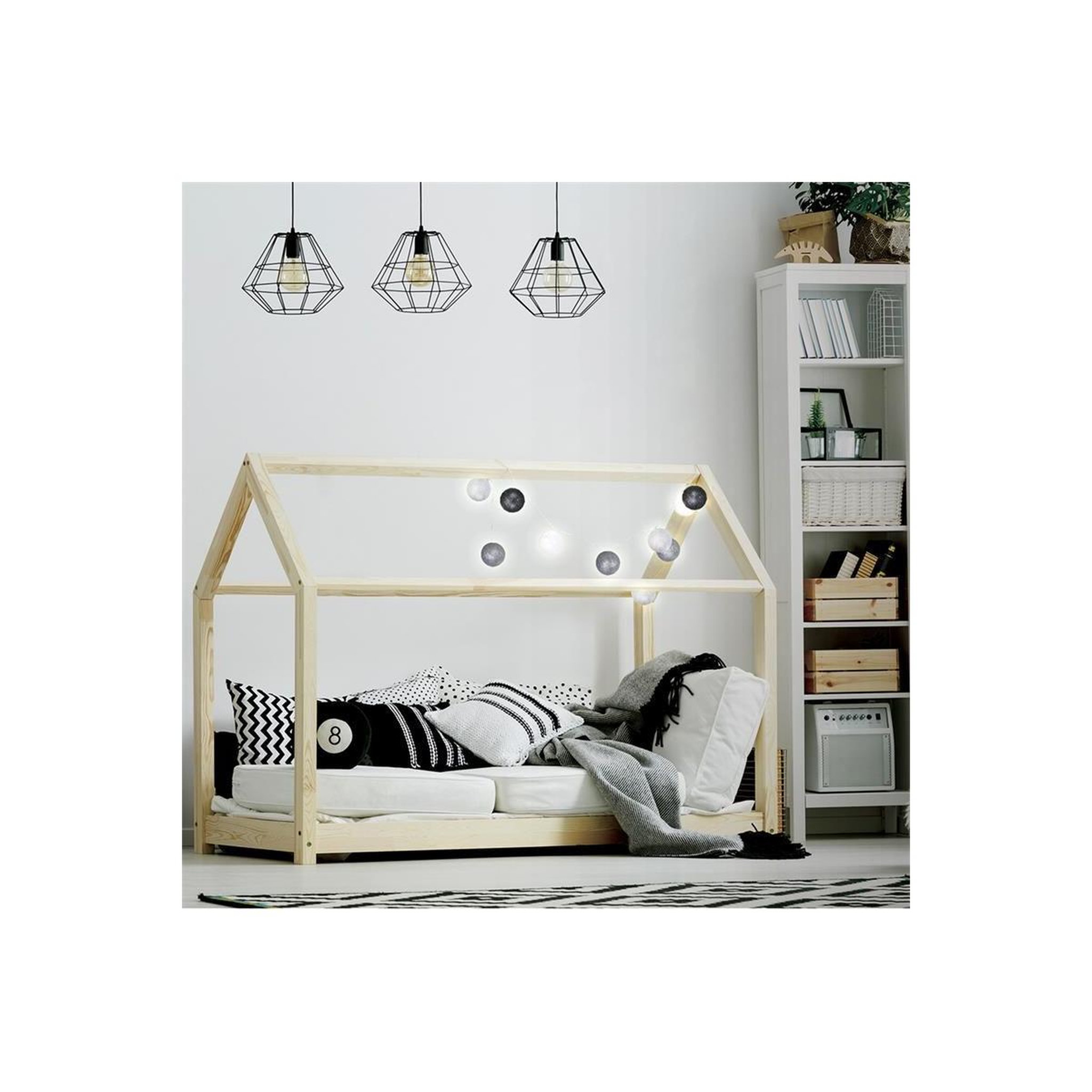 Voir la diapositive 5 : The Home Deco Factory Guirlande lumineuse à led  10 boules  192cm gris
