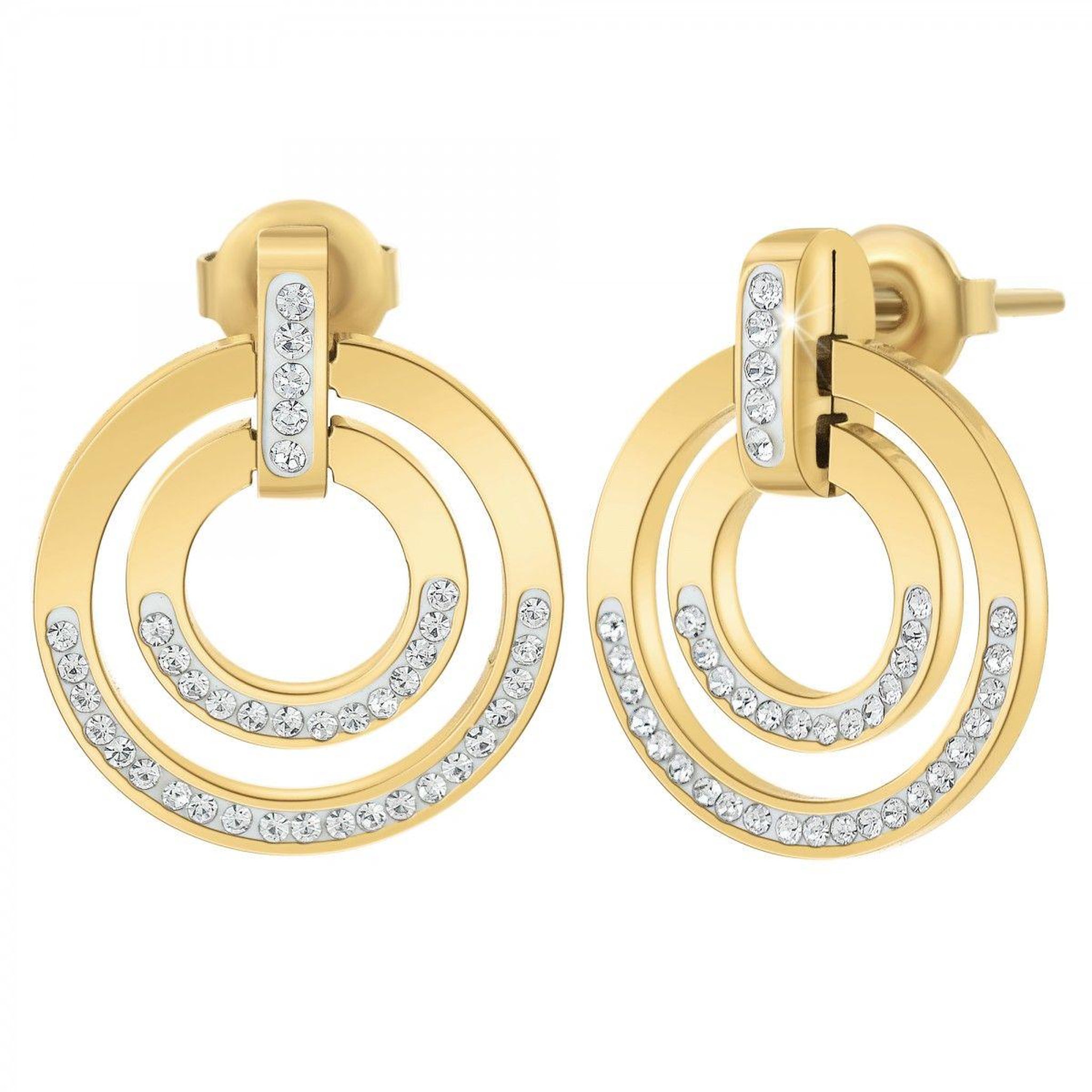 SC BOHEME Boucles d'oreilles SC Bohème ornées de Cristaux scintillants