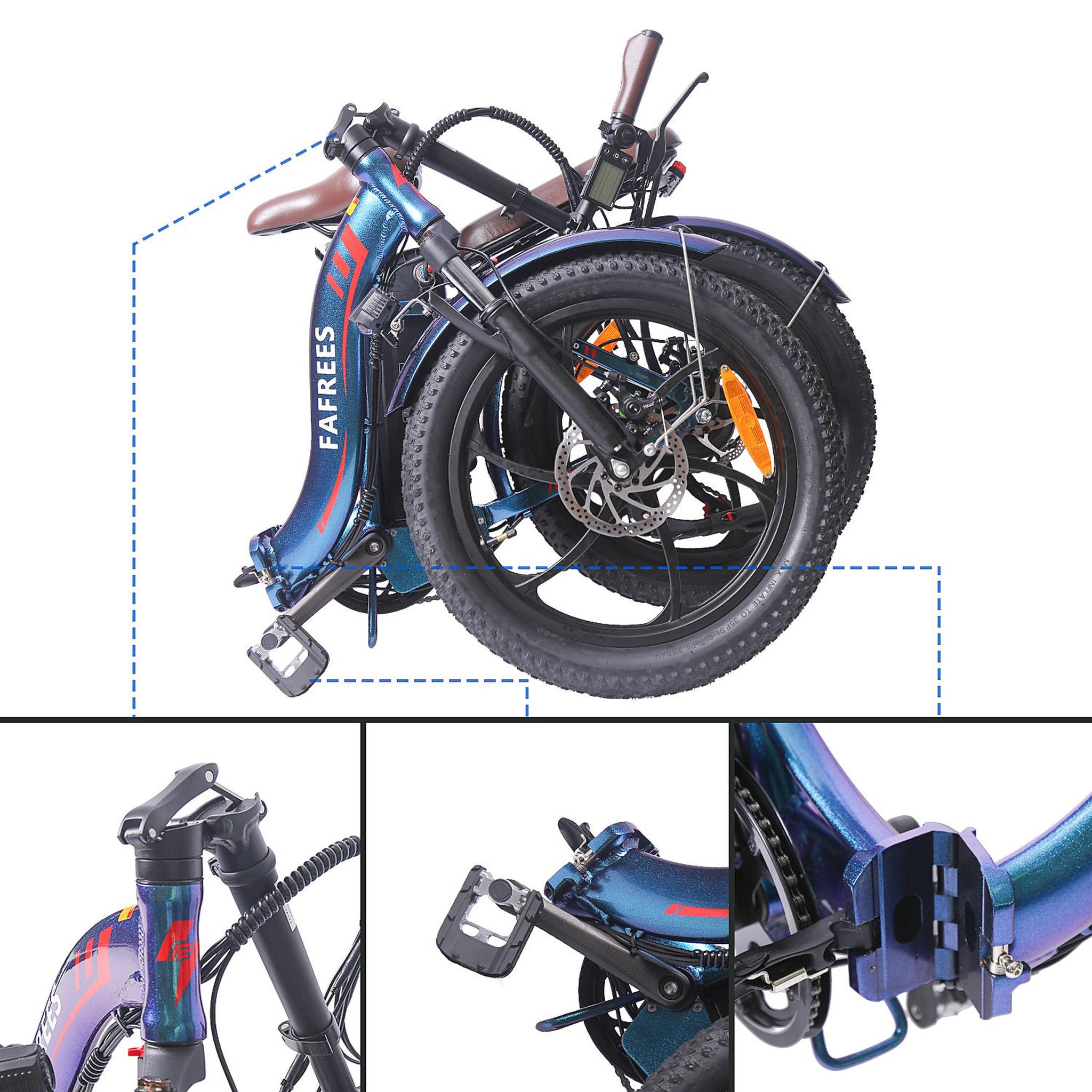 Voir la diapositive 6 : FAFREES Vélo électrique à gros pneus fafrees f20 pro
