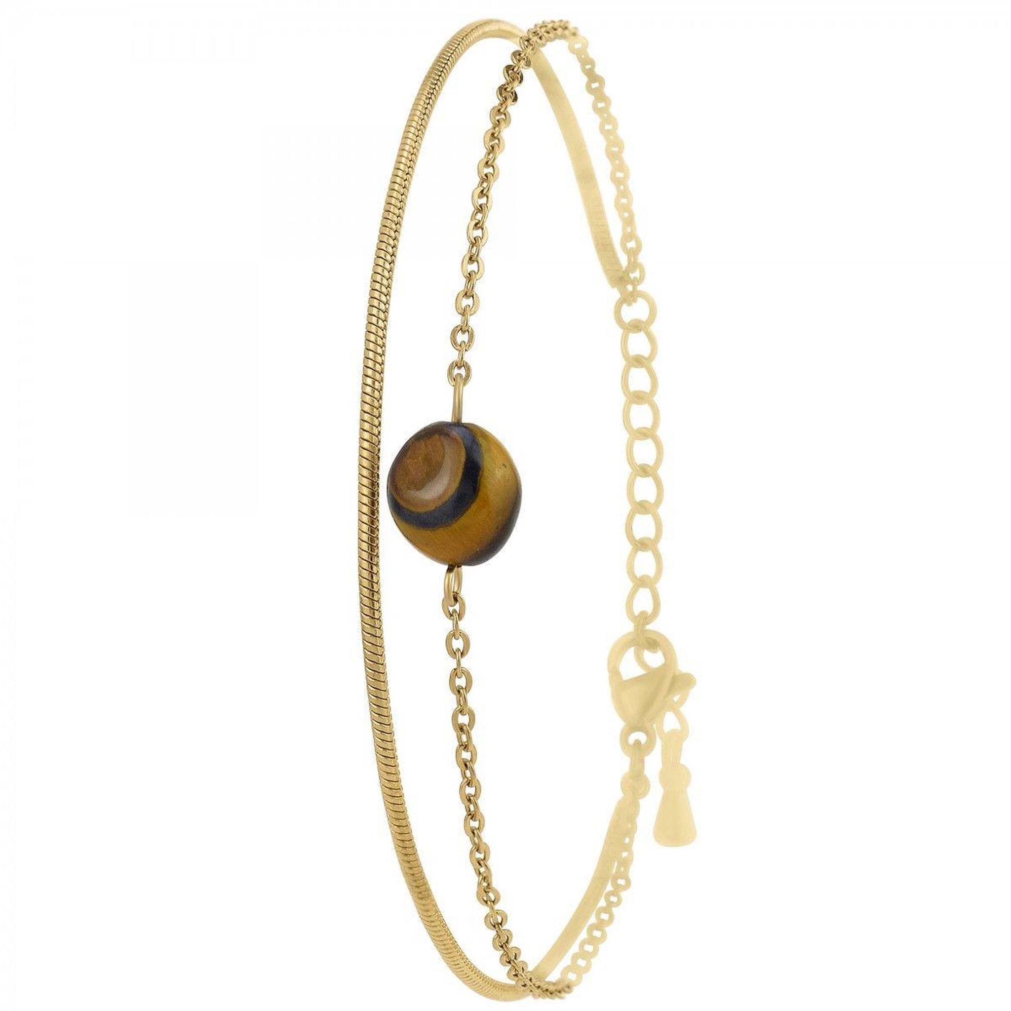 SC BOHEME Bracelet SC Bohème orné d'un œil de tigre