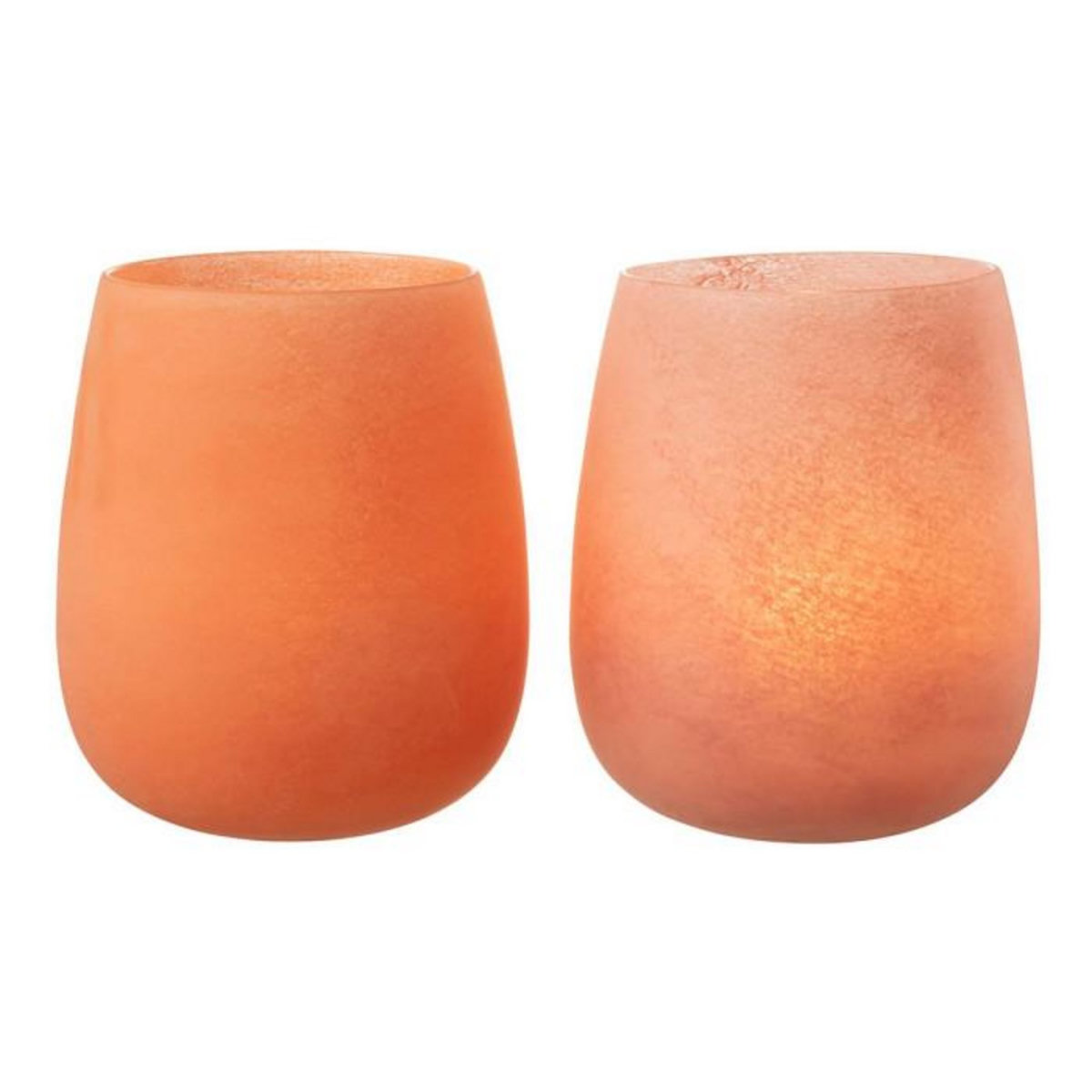 Paris Prix Vase Déco en Verre  Givré  27cm Rose