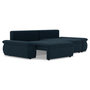 Voir la diapositive 3 : LISA DESIGN Elvona - canapé droit 3 places convertible avec coffre en tissu texturé