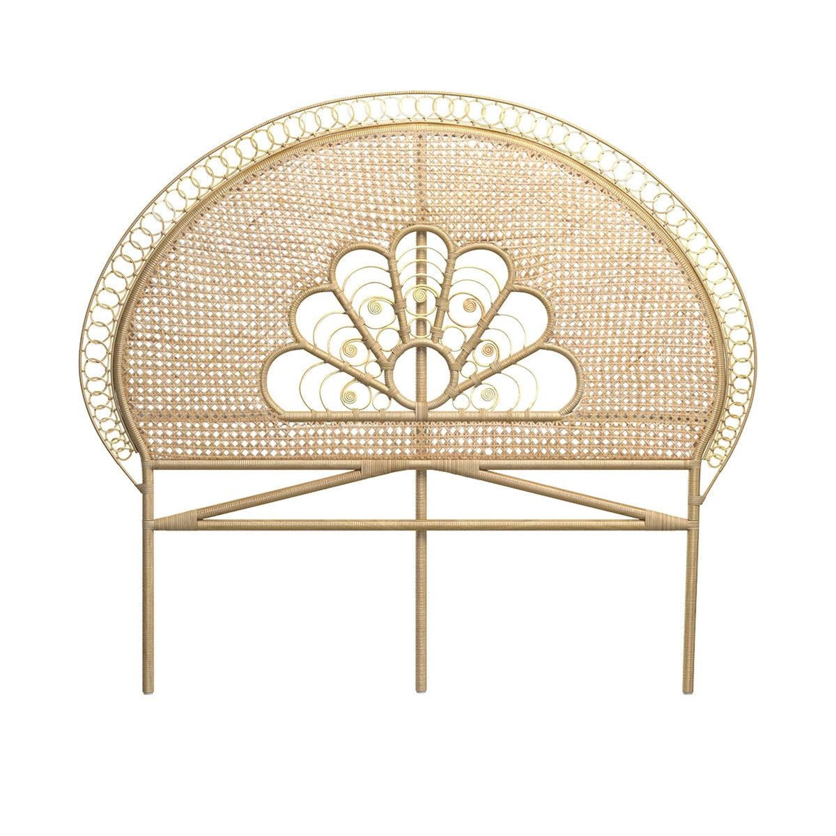 Rendez vous déco Tête de lit 140 cm en rotin naturel-Gabriella