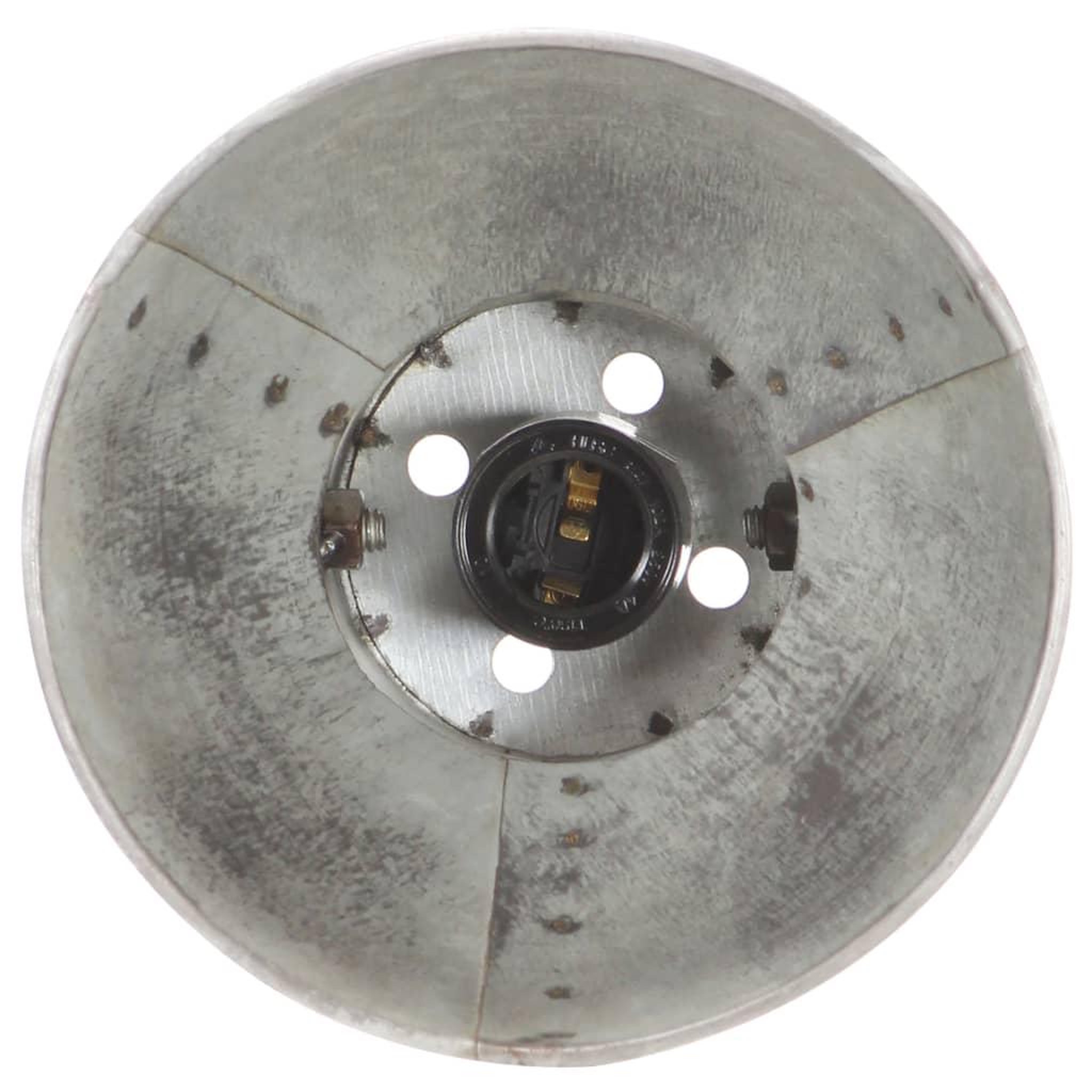 Voir la diapositive 5 : VIDAXL Lampe de bureau industrielle Argente Rond 58x18x90 cm E27