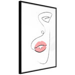 Paris Prix Affiche Murale Encadrée  Temptation. Coloris disponibles : Jaune, Noir