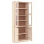 Voir la diapositive 4 : VIDAXL Vitrine en verre ALTA 77x35x186,5 cm bois de pin massif