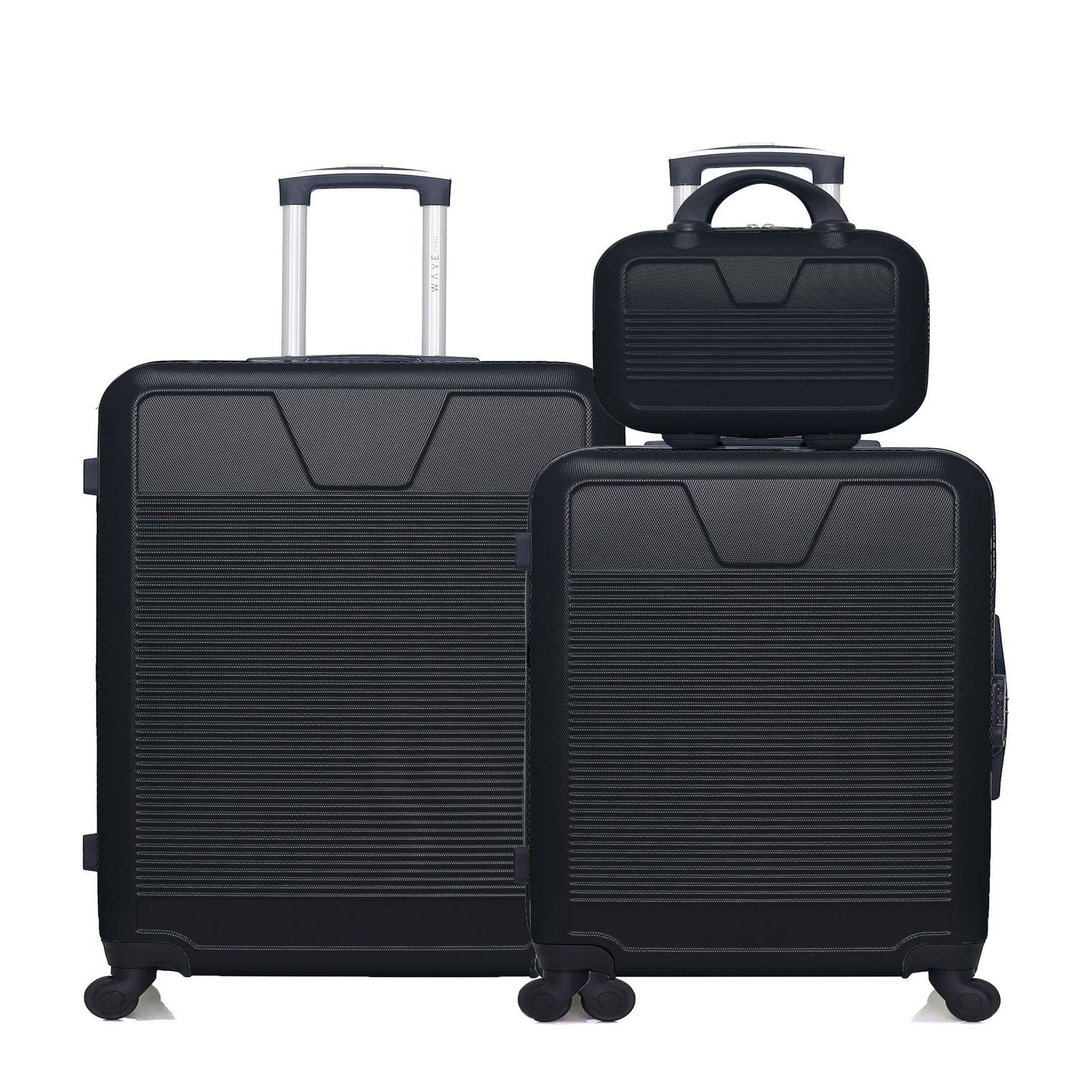 WAVE PARIS Wave paris - lot de 3 - valise grand format, valise weekend et vanity selenga