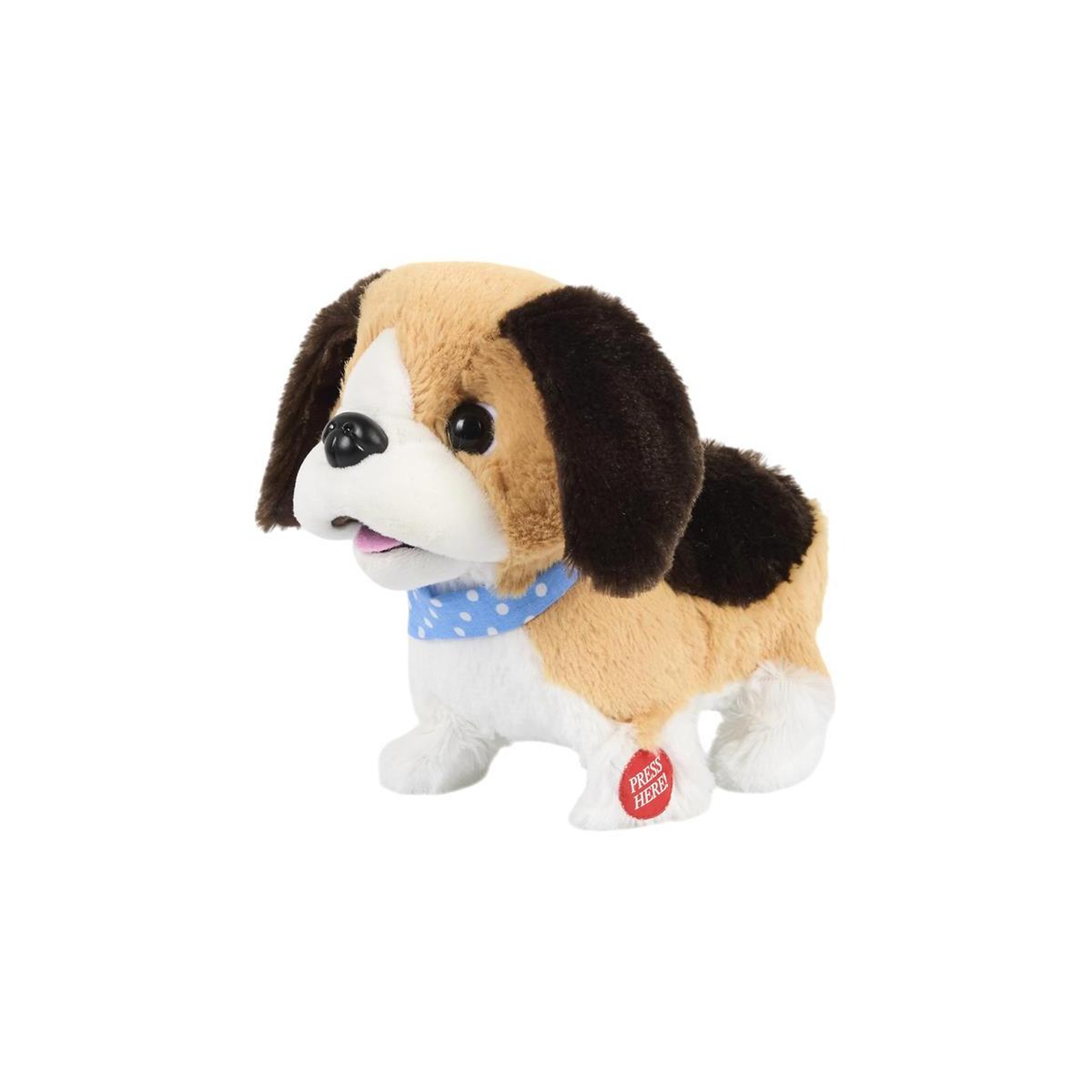 Voir la diapositive 2 : Tom & Zoé Peluche animée chien  galipette  20cm marron