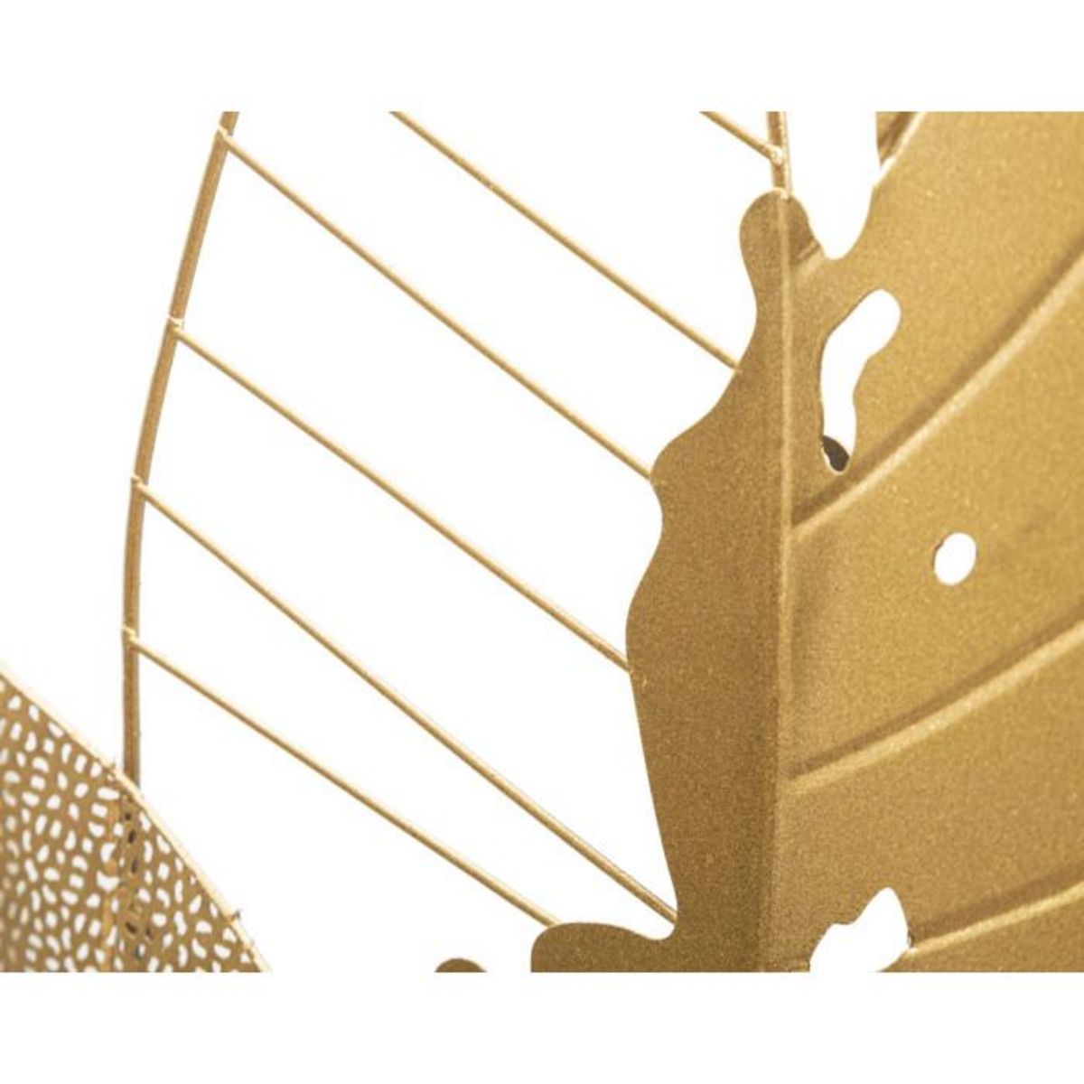 Paris Prix Décoration Murale en Métal  Autumn Leaf  84cm Or