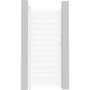 Voir la diapositive 1 : Habitat et Jardin Portillon aluminium  Eric  - 101.2 x 180.9 cm - Blanc