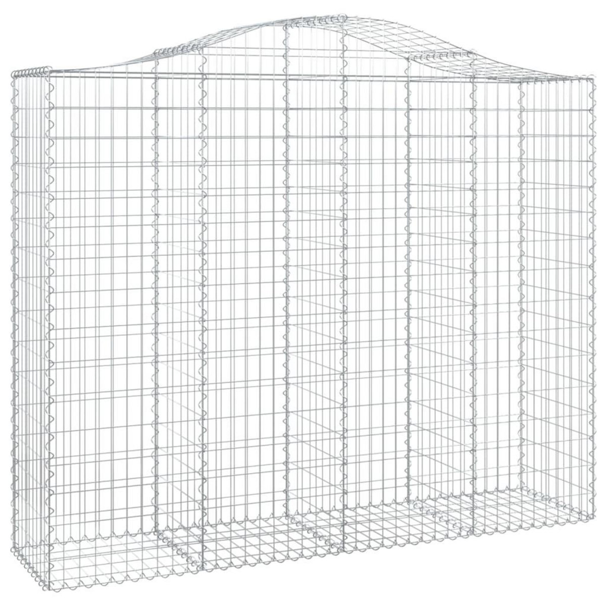 VIDAXL Paniers a gabions arques 12 pcs 200x50x160/180 cm Fer galvanise