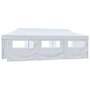 Voir la diapositive 2 : VIDAXL Tente de reception escamotable avec 8 parois 3 x 9 m Blanc