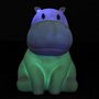 Voir la diapositive 5 : Paris Prix Lampe Veilleuse Enfant Led  Hippopotame  16cm Gris