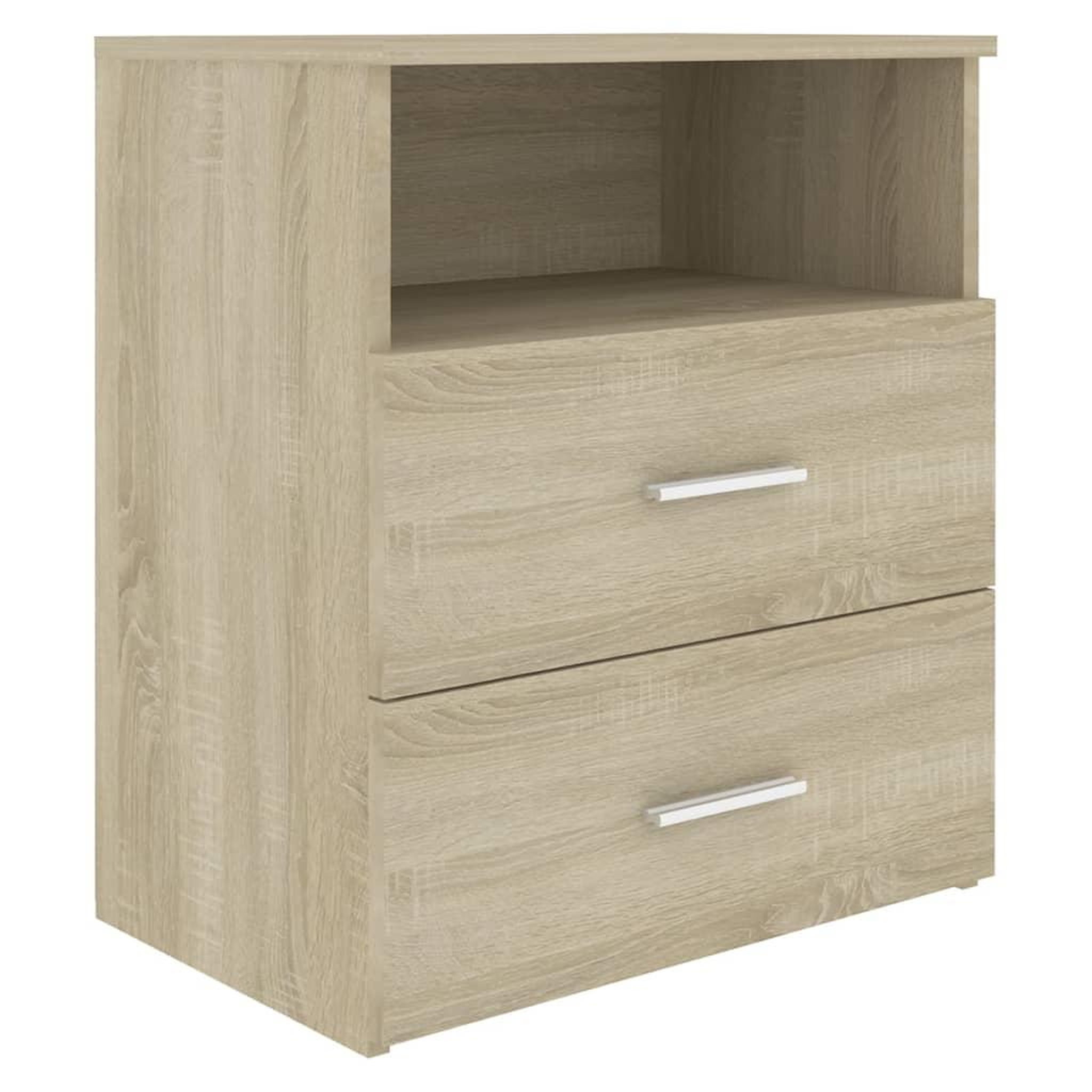 Voir la diapositive 5 : VIDAXL Tables de chevet 2 pcs Chene sonoma 50x32x60 cm