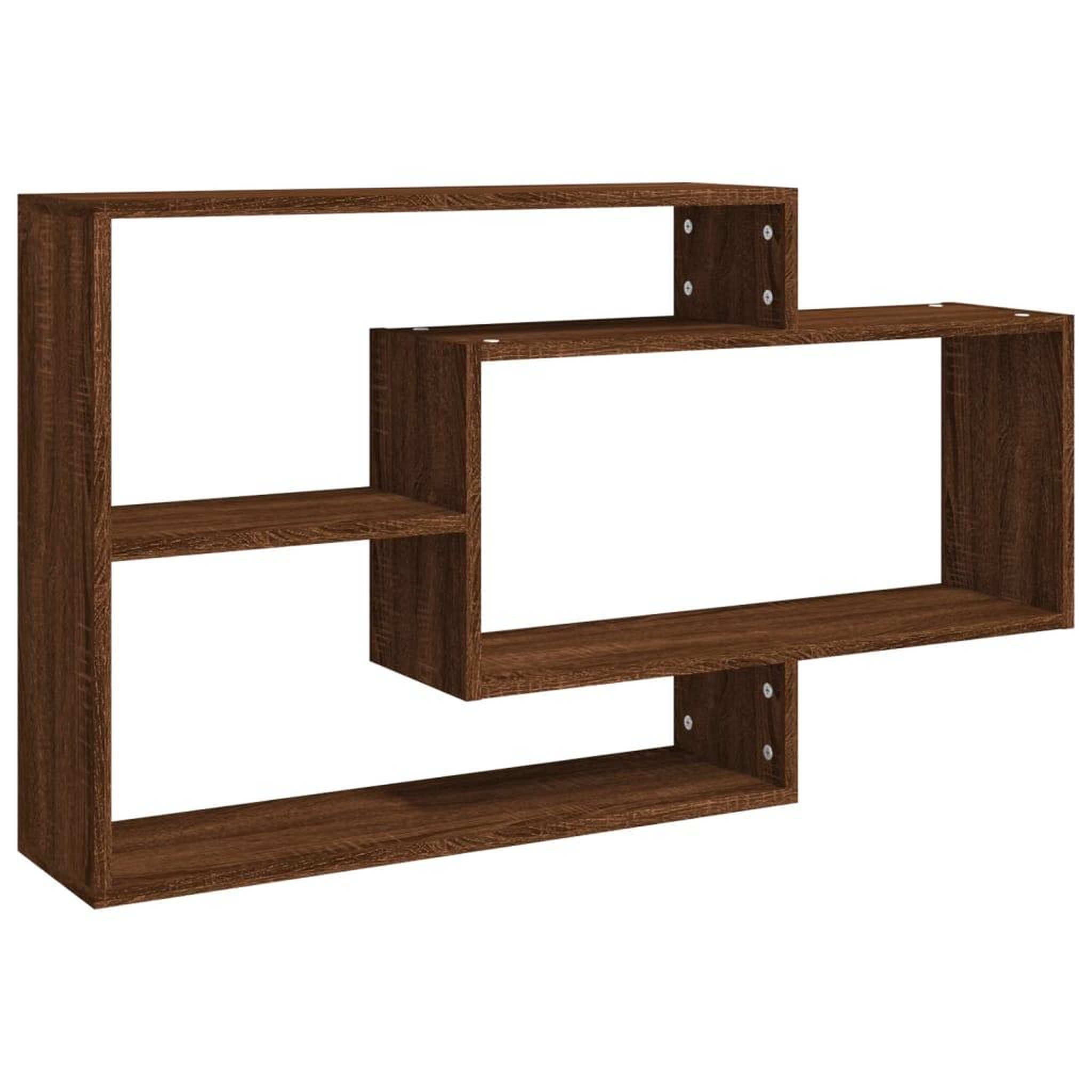 Voir la diapositive 2 : VIDAXL Etagere murale Chene marron 104x20x58,5 cm Bois d'ingenierie