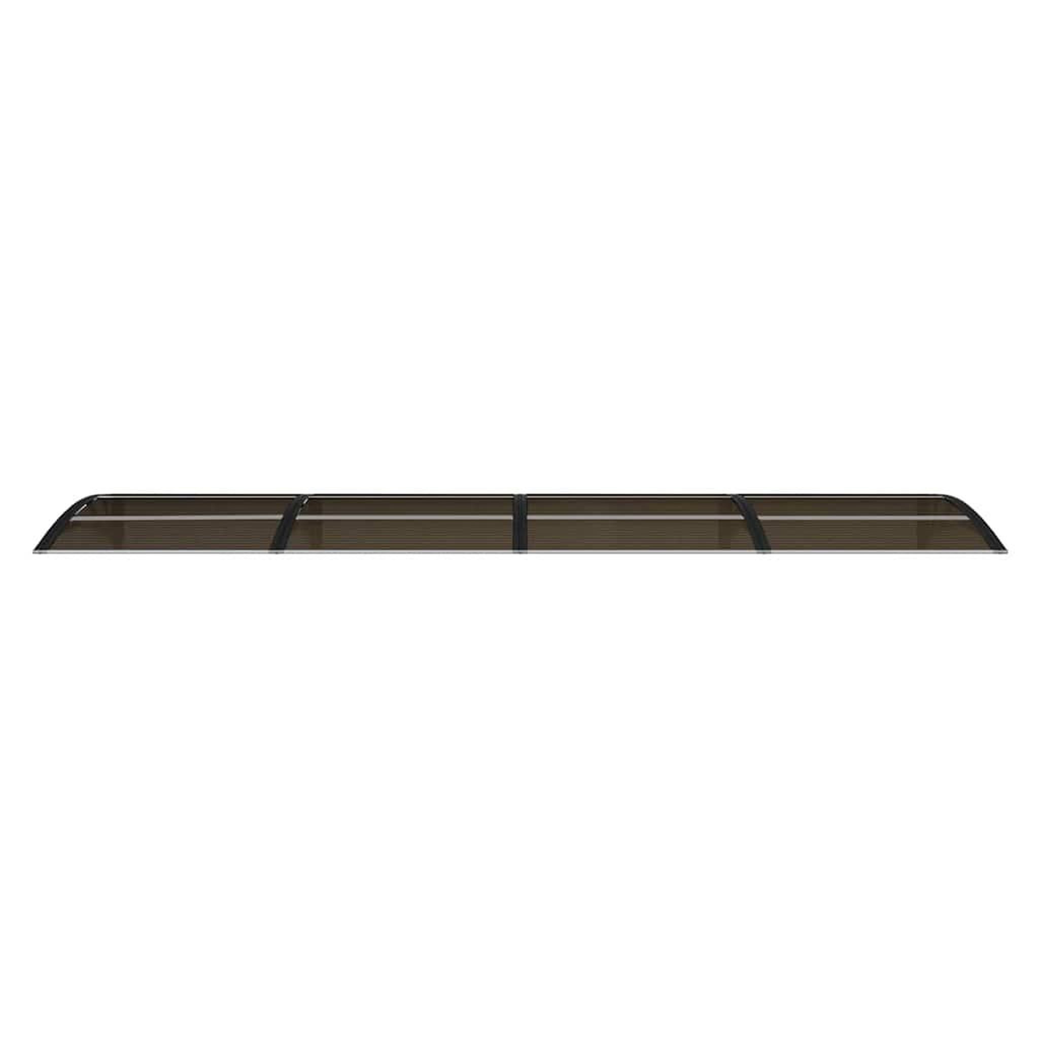 Voir la diapositive 3 : VIDAXL Auvent de porte Noir 350x75 cm Polycarbonate