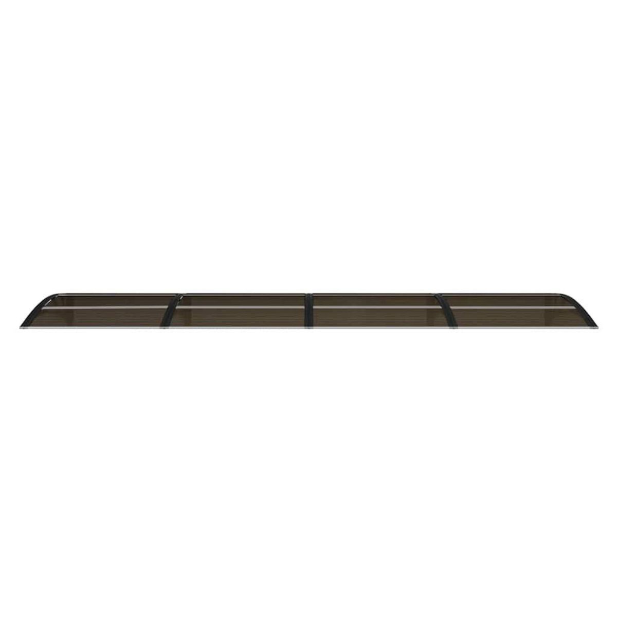 VIDAXL Auvent de porte Noir 350x75 cm Polycarbonate