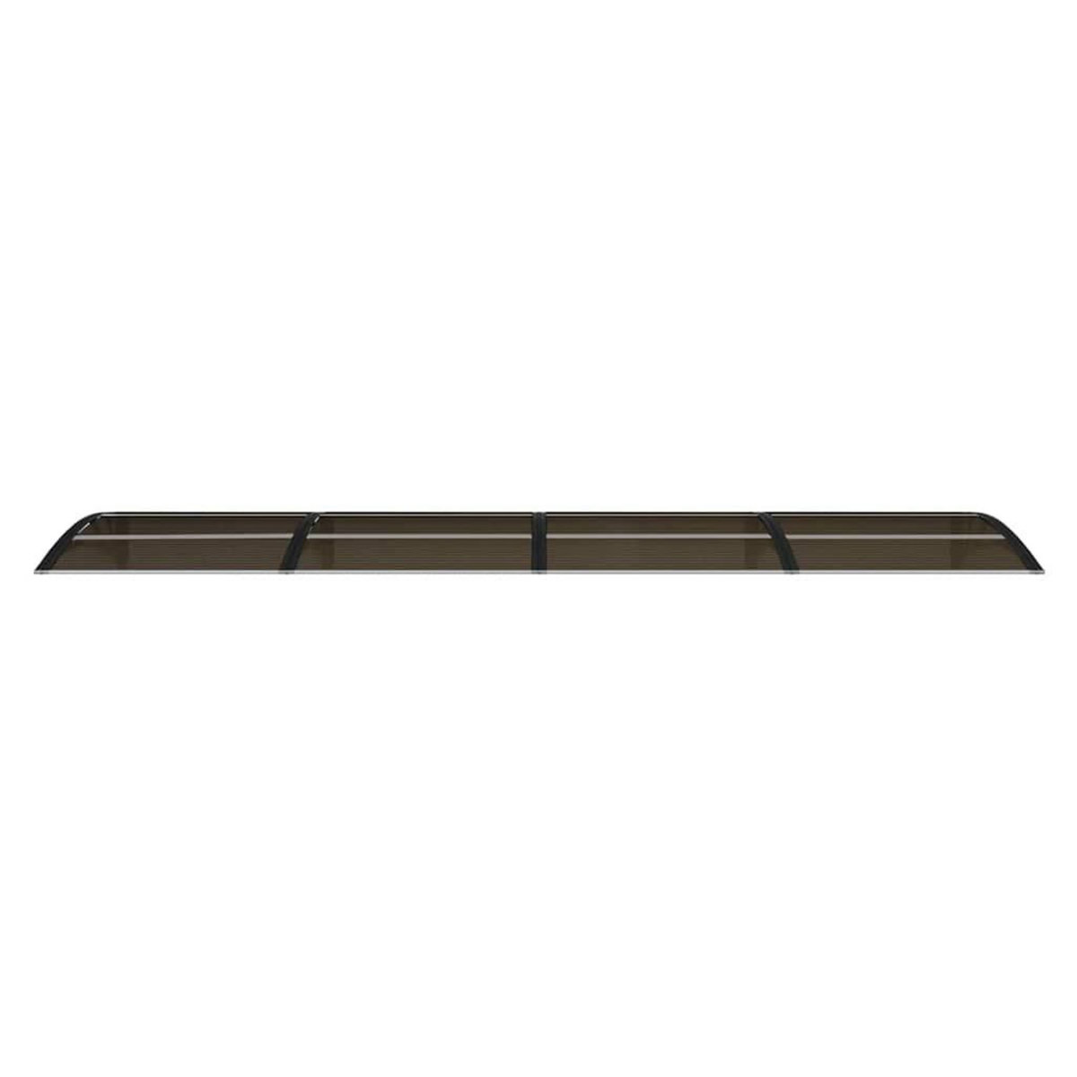 VIDAXL Auvent de porte Noir 350x75 cm Polycarbonate