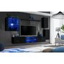 Voir la diapositive 2 : Paris Prix Ensemble Meuble TV  Switch XXIII  250cm Noir & Gris