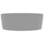 Voir la diapositive 4 : VIDAXL Lavabo de luxe avec trop-plein Gris clair mat 36x13cm Ceramique