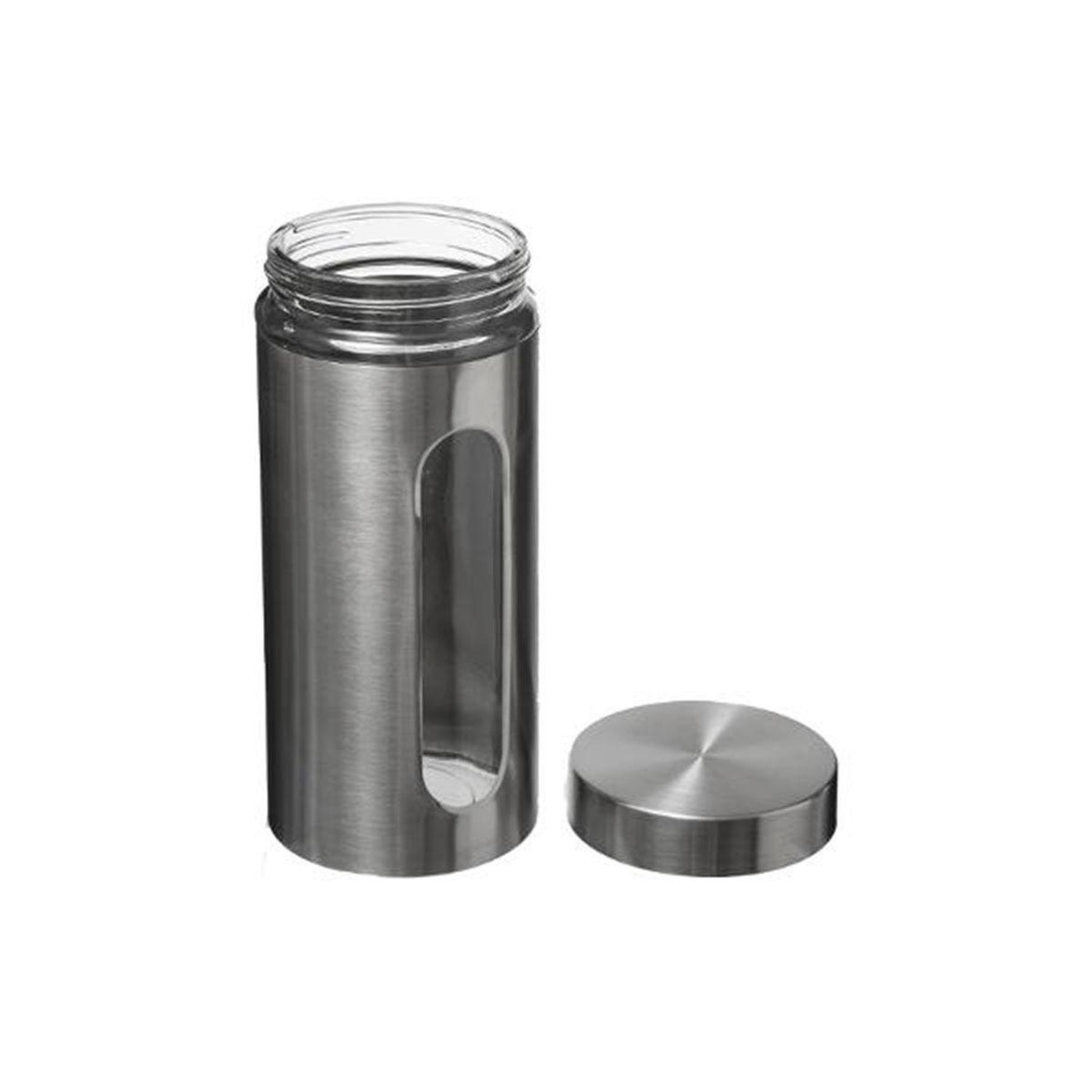 Voir la diapositive 2 : FIVE Bocal avec Couvercle  Ublo  1,25L Argent