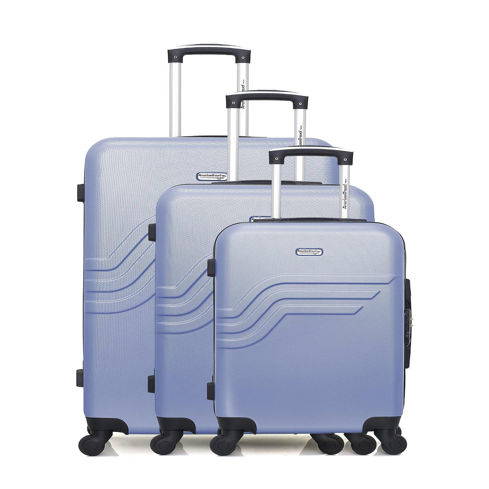 AMERICAN TRAVEL American travel - set de 3 abs queens 75 cm. Coloris disponibles : Gris