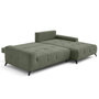 Voir la diapositive 2 : LISA DESIGN Rimini - canapé d'angle droit 4 places convertible avec coffre en tissu texturé