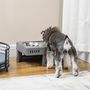 Voir la diapositive 4 : PAWHUT Gamelle double chien porte-gamelles surélevé pliable hauteur réglable 8/19/28 cm 2 gamelles acier inox. incluses gris