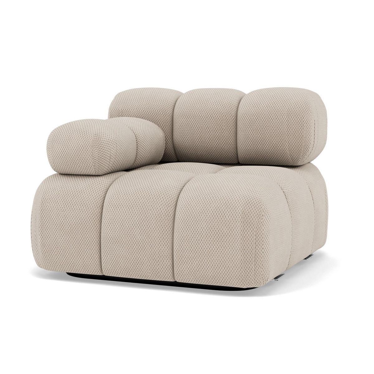 LISA DESIGN Ruby - module d'assise gauche en velours texturé