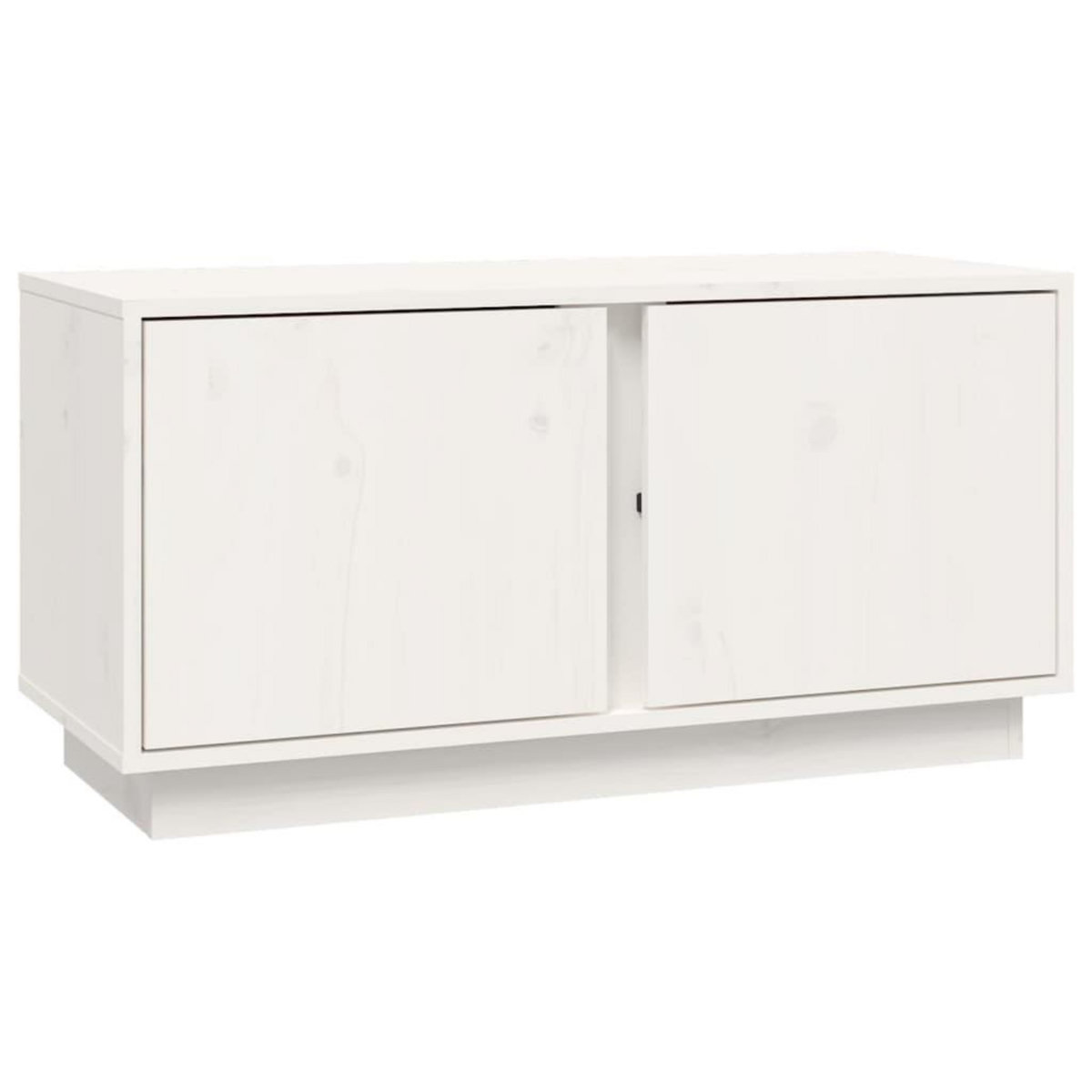 VIDAXL Meuble TV Blanc 80x35x40,5 cm Bois de pin massif