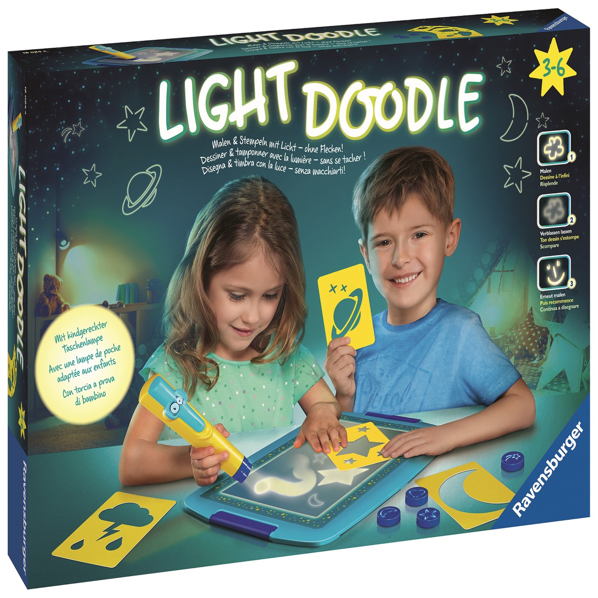 Voir la diapositive 1 : RAVENSBURGER Jeu - Lightdoodle