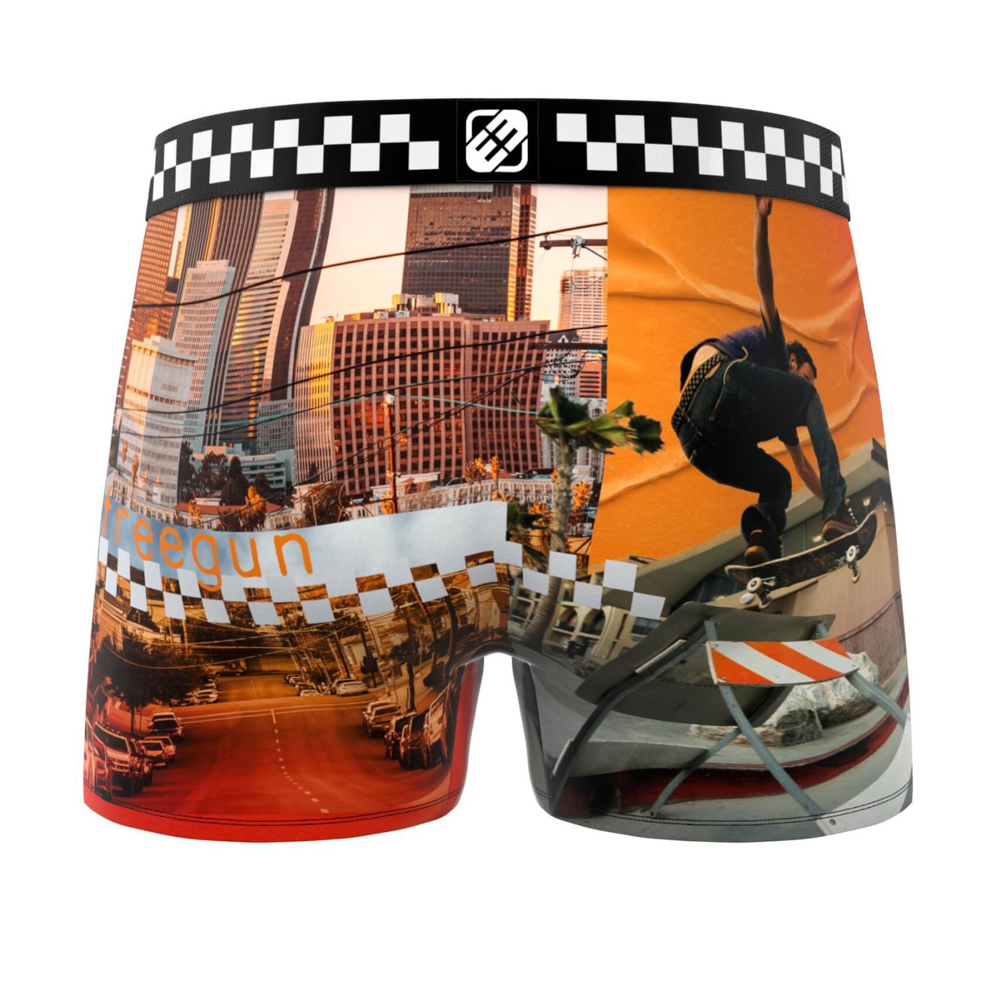 Voir la diapositive 6 : FREEGUN Lot de 3 boxers homme California Vibes