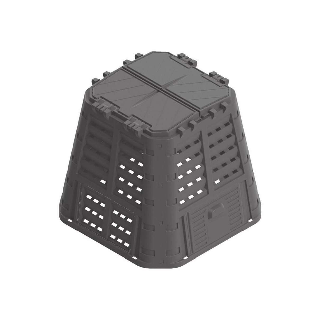 BRIXO Composteur de jardin 740 Litres 93,3 X 93,3 X H113 cm KOMPOBOX BRIXO