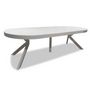 Voir la diapositive 2 : Paris Prix Table Ronde Extensible  Zefane  110-260cm Blanc