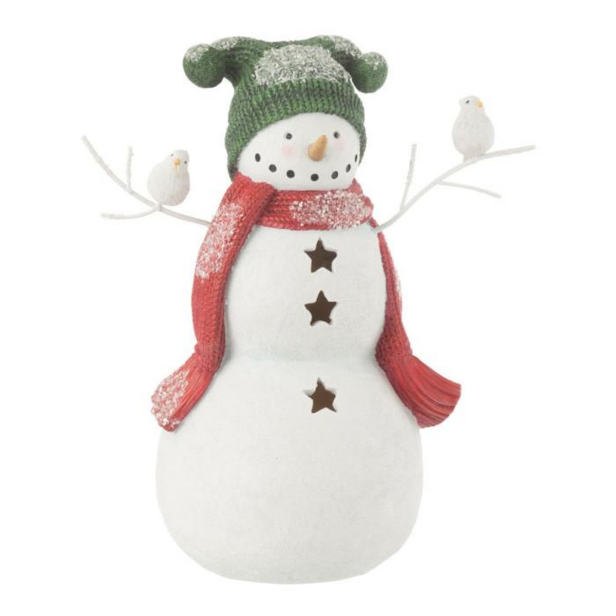 Paris Prix Bonhomme de Neige Déco  Oiseaux  27cm Multicolore