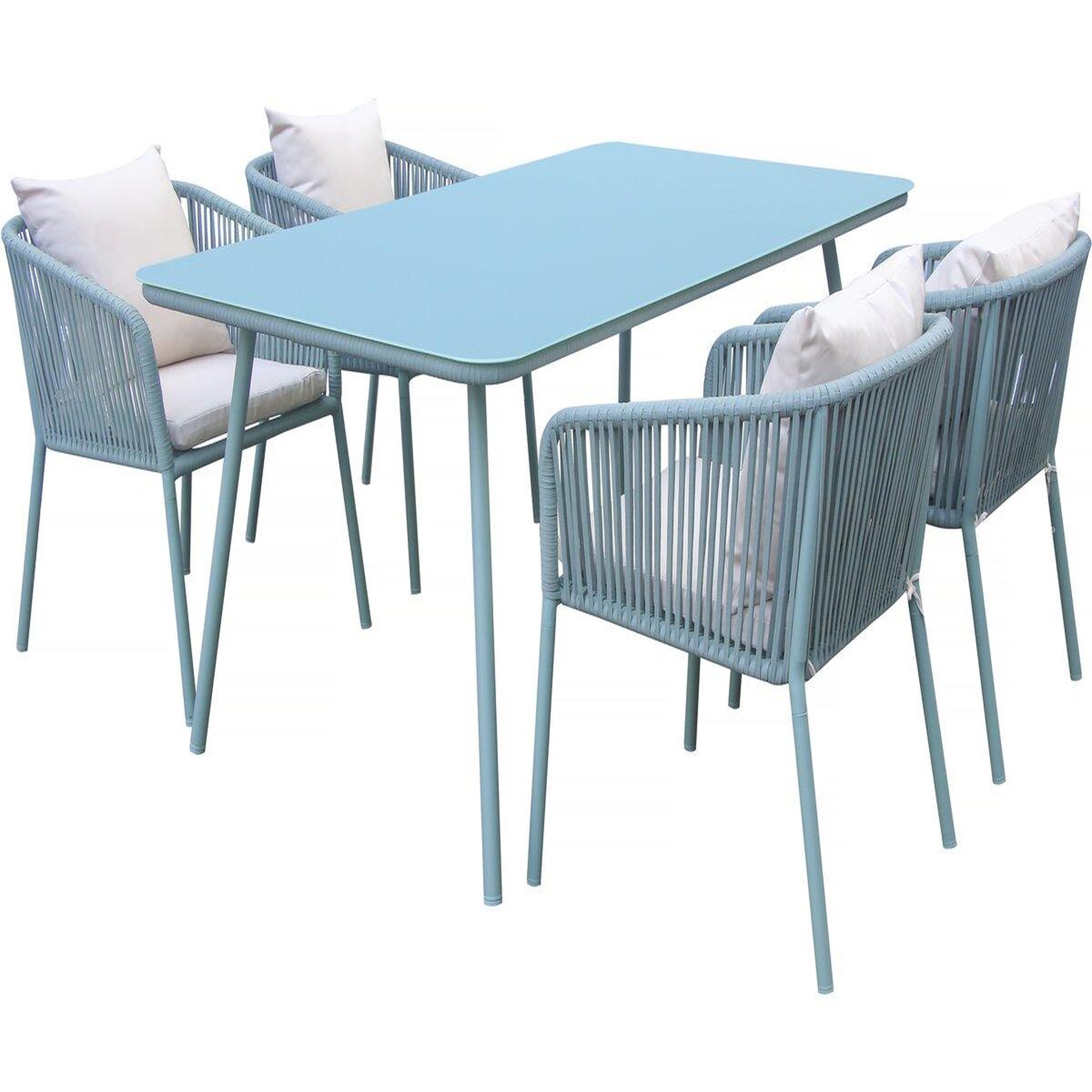 Voir la diapositive 1 : Habitat et Jardin Salon de jardin repas   Léna  - 194 x 70 x 73 cm - Vert