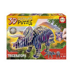 EDUCA Puzzle Educa Triceratops 3d Creature