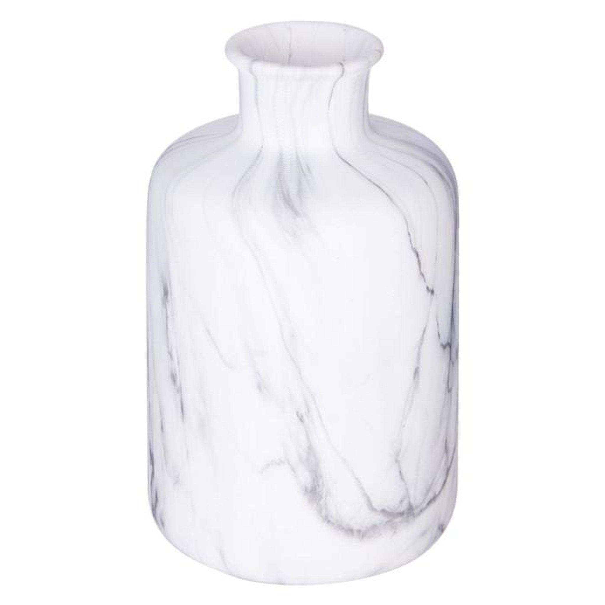 ATMOSPHERA Vase Déco Effet Marbre  Soa  17cm Blanc