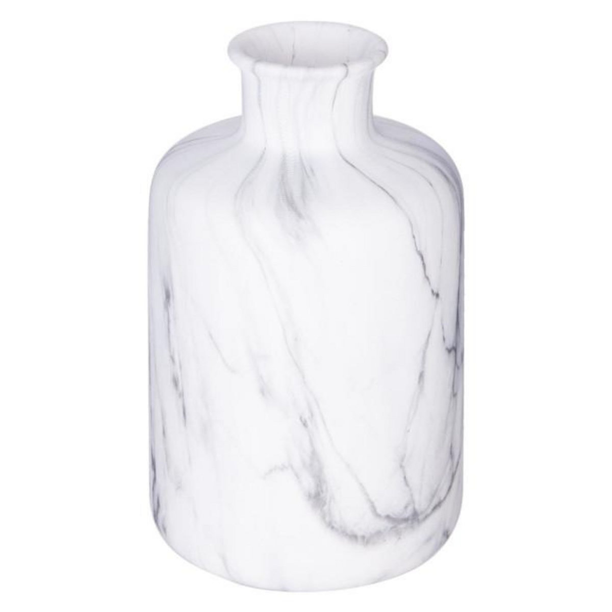 ATMOSPHERA Vase Déco Effet Marbre  Soa  17cm Blanc
