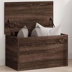 VIDAXL Boîte de rangement chene marron 60x35x35 cm bois d'ingenierie